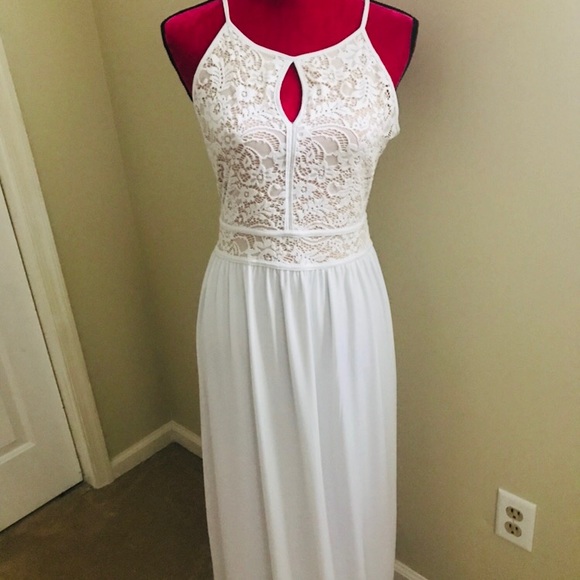 candalite white lace dress